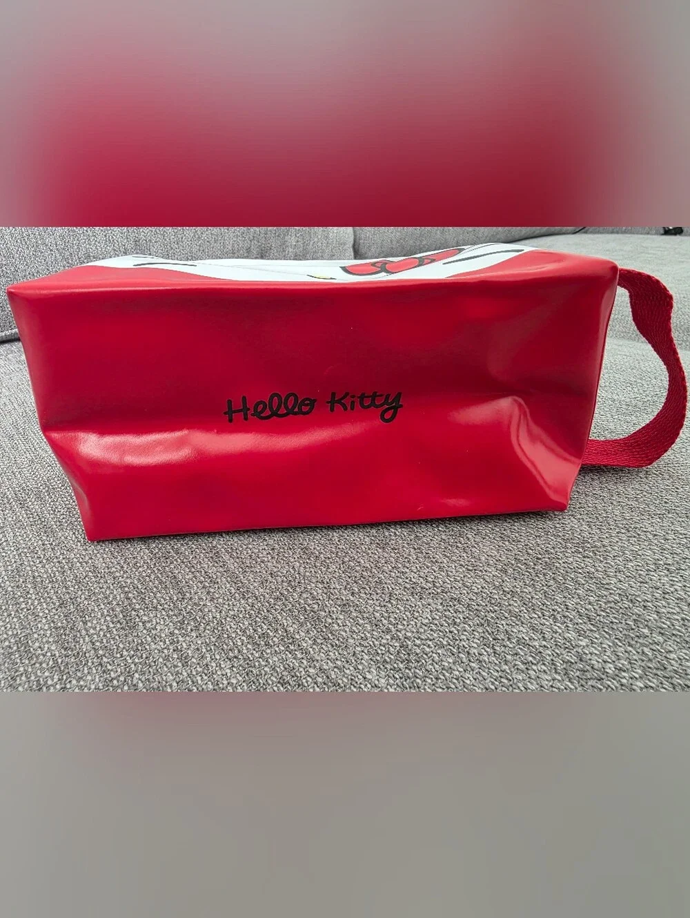 New Kitty Red & White Cosmetic Bag Or Kids Pencil Bag